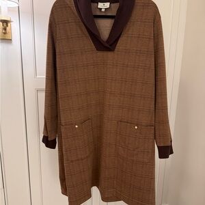 Tuckernuck Brown Plaid Dress